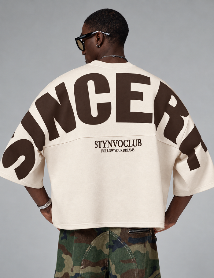 SELINX Sincere Club Off-White Oversized T-Shirt