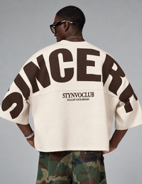 SELINX Sincere Club Off-White Oversized T-Shirt view 1