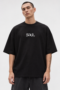 SOUL – Black Oversized T-Shirt view 2