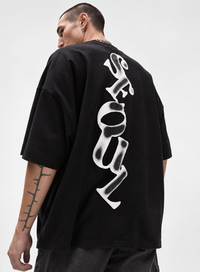 SOUL – Black Oversized T-Shirt view 1