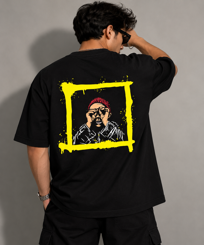 IN FRAME Oversized Tee — Black — alternate view