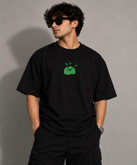 IN FRAME Oversized Tee — Black view 1