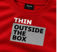 OUTSIDE THE BOX Oversized Tee — Red view 3