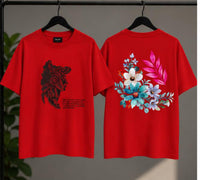 CREATE YOUR REALITY Oversized Tee — Red view 4