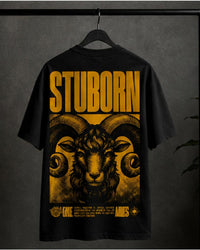STUBORN Oversized Tee — Black view 4
