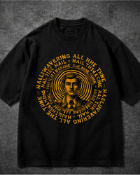 STUBORN Oversized Tee — Black view 3
