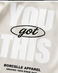 YOU GOT THIS Oversized Tee — Cream view 4